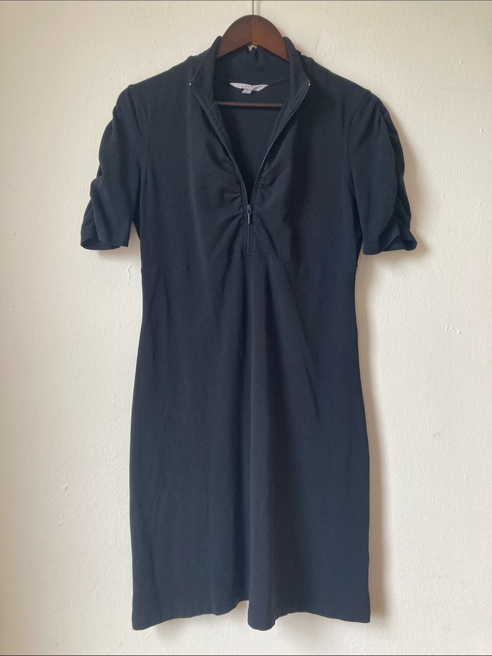 Athleta Shir Delight Athletic Black Dress Organic Cotton M